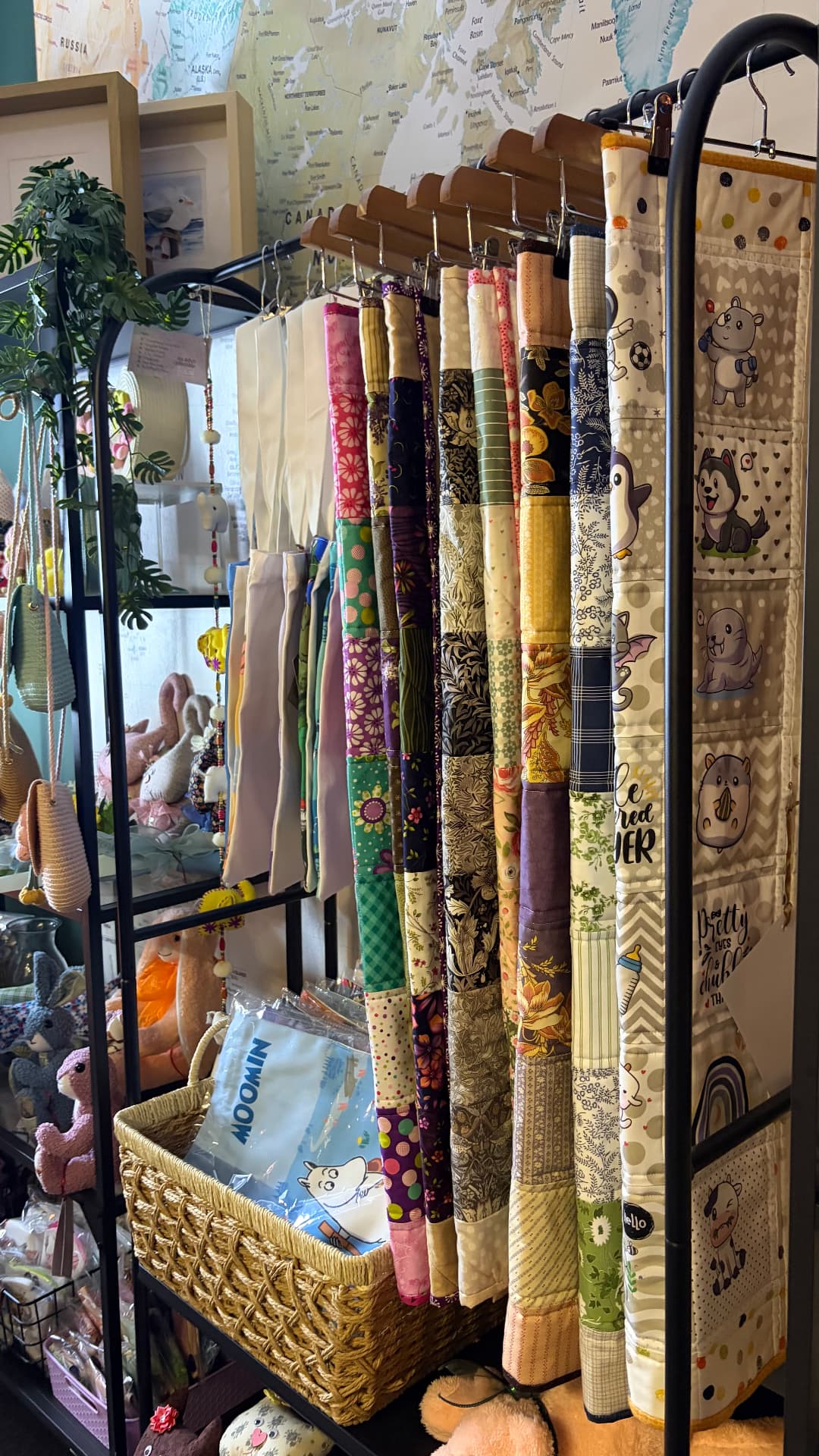 Handmade fabric pieces