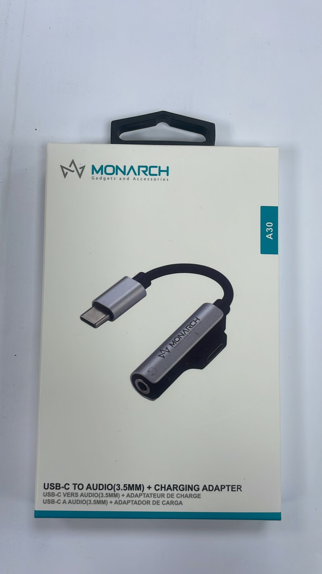 Monarch USB-C audio + charging adapter
