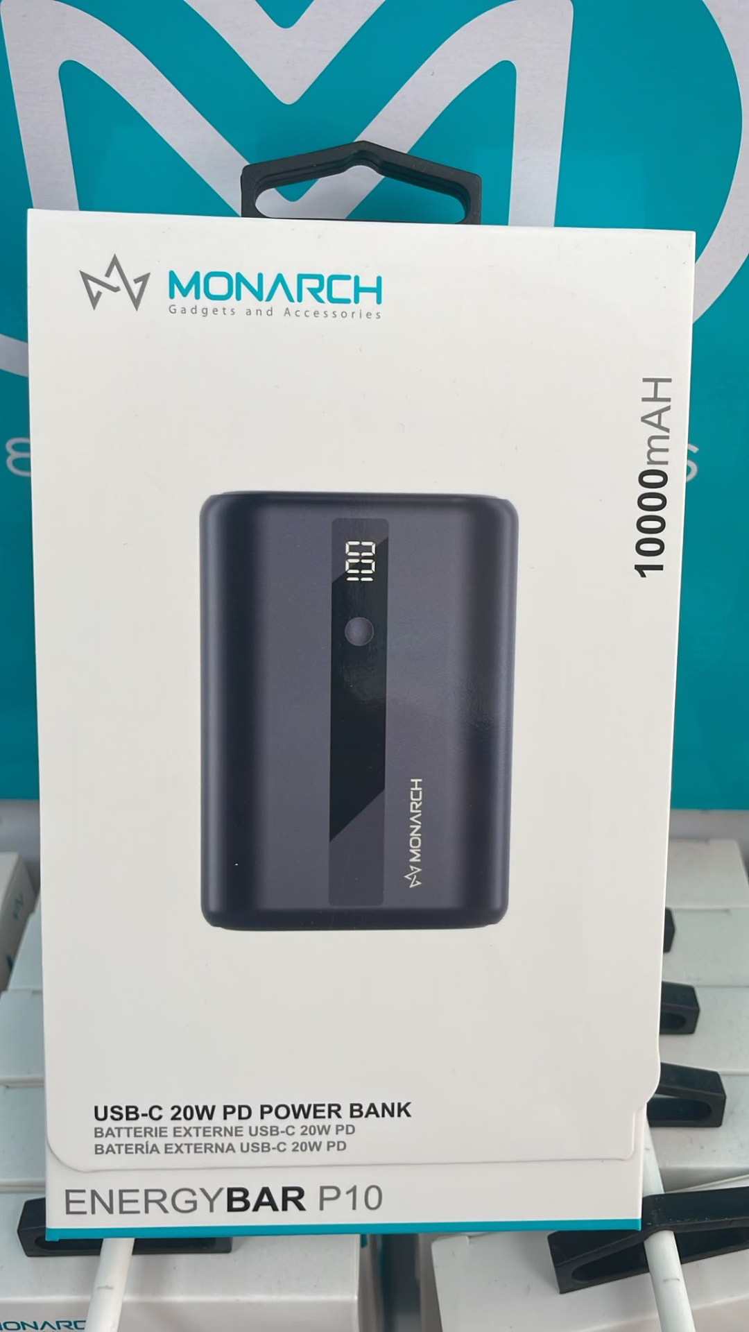 Monarch USB-C 20W power bank, 10000mAh