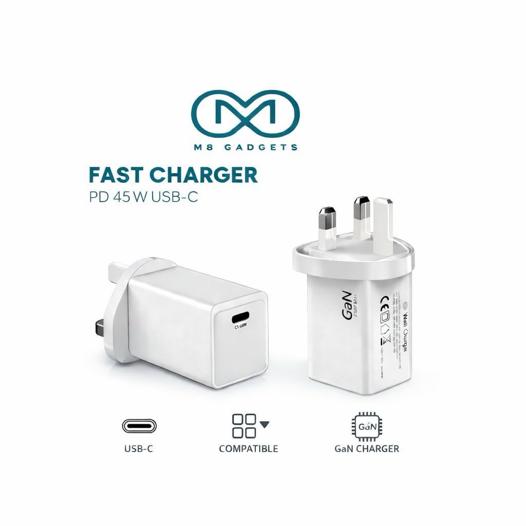 M8 PD 45W USB-C fast charger