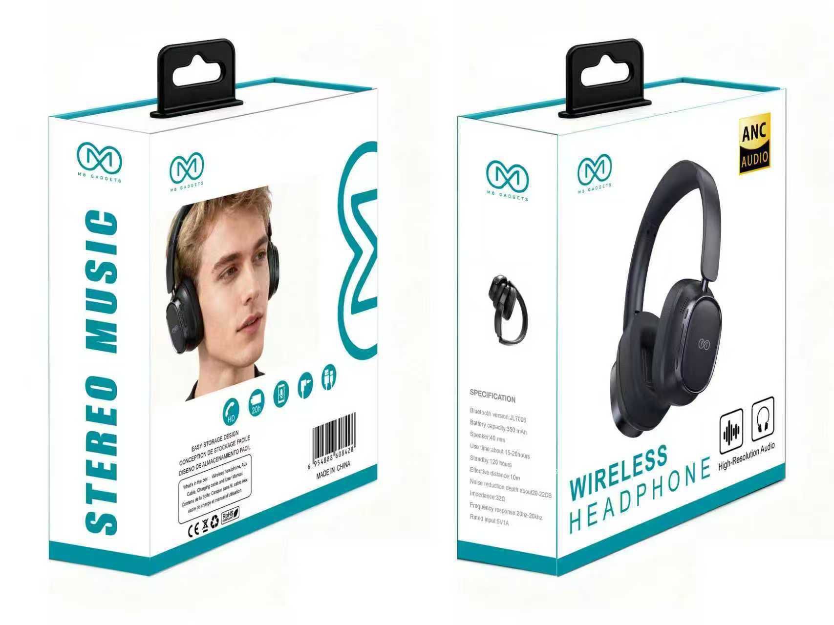 M8 wireless headphones