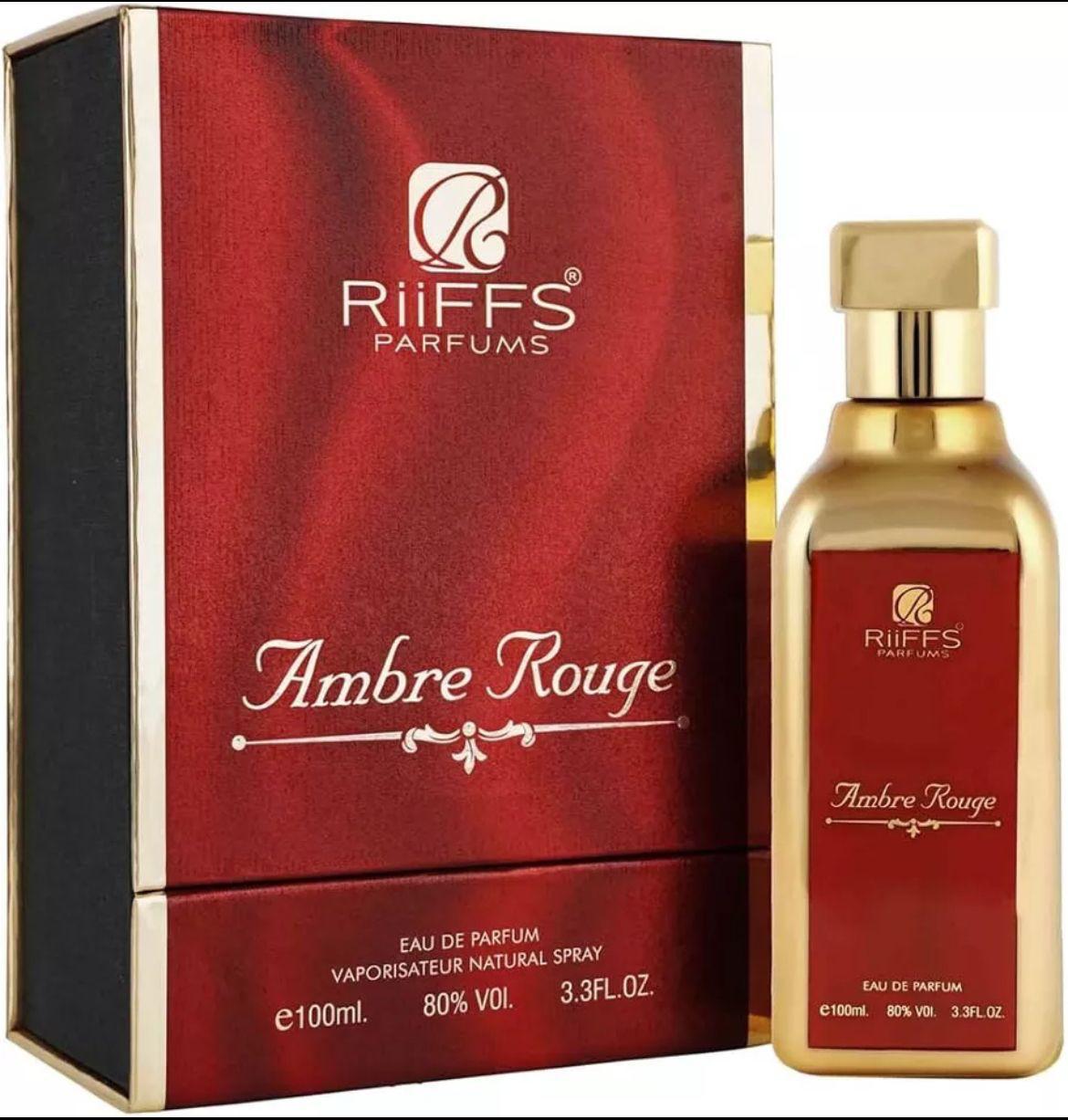 Ambre Rouge by Riiffs Parfums eau de parfum bottle and presentation box