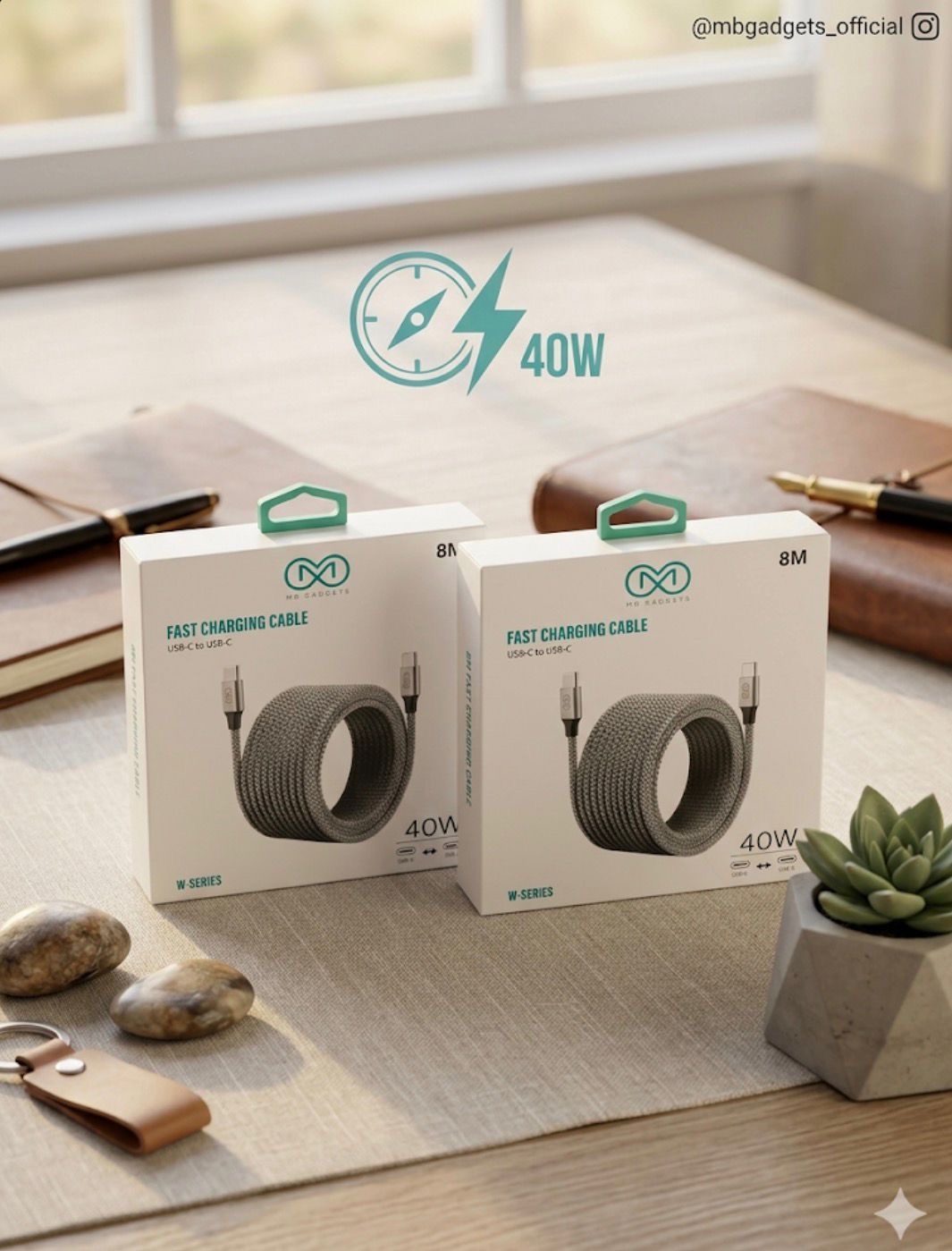 40W fast-charging cable