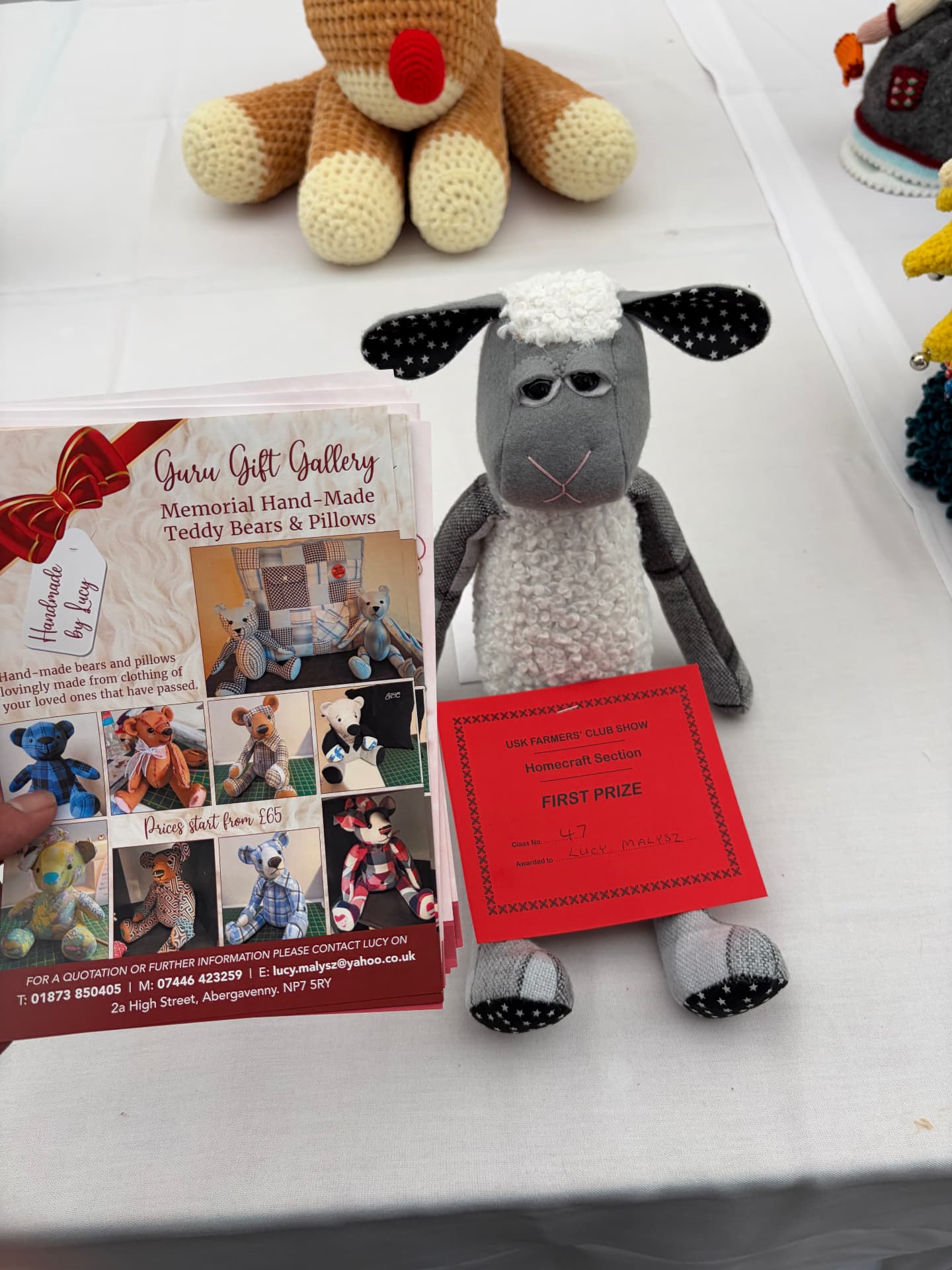 Prize-winning handmade sheep