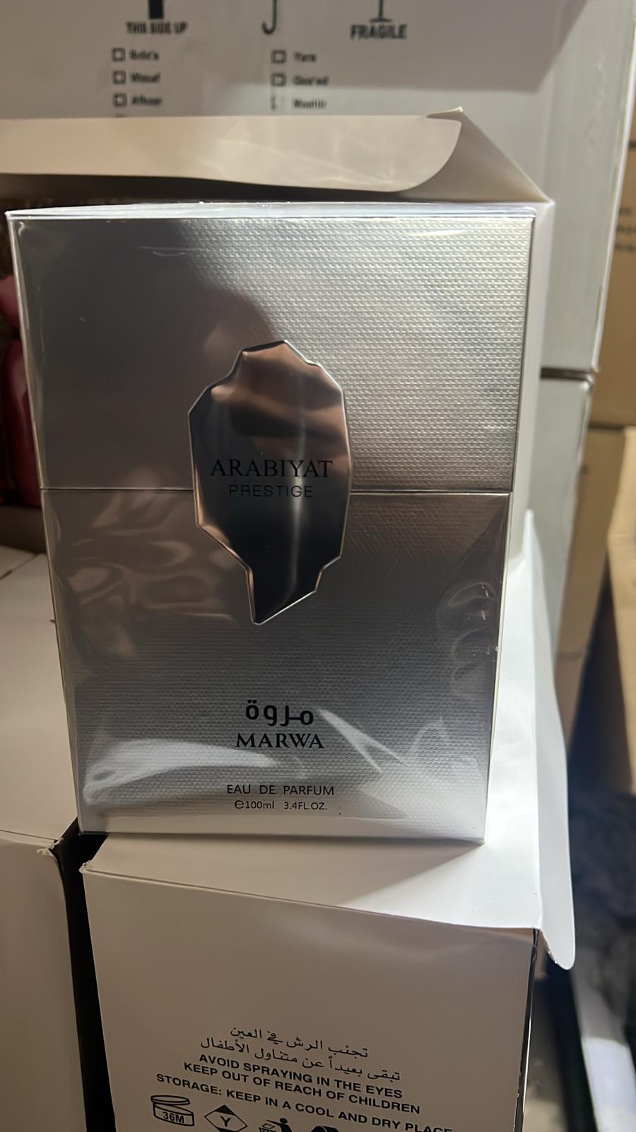 Marwa by Arabiyat Prestige eau de parfum presentation box