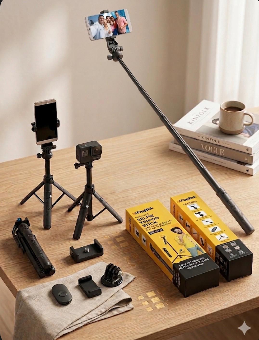 Digitek selfie stick & tripod kit