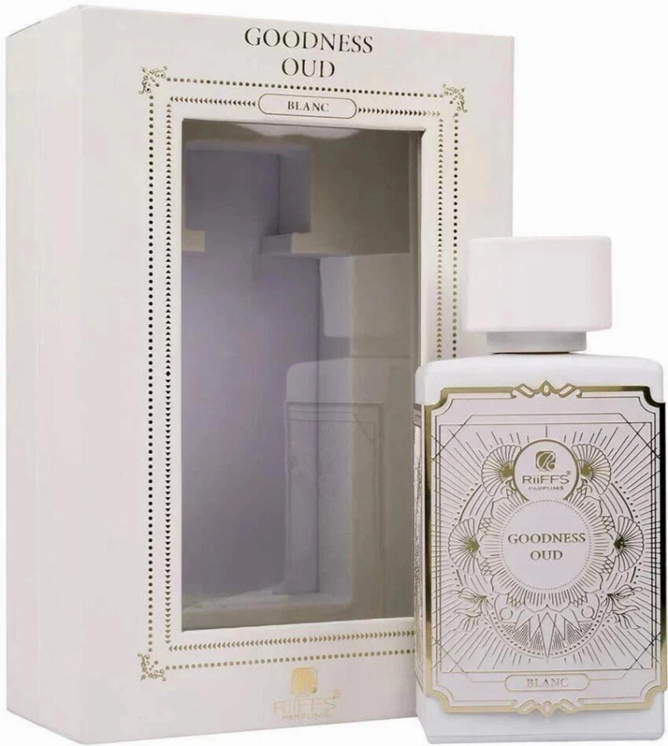 Goodness Oud Blanc by Riiffs Parfums bottle and presentation box