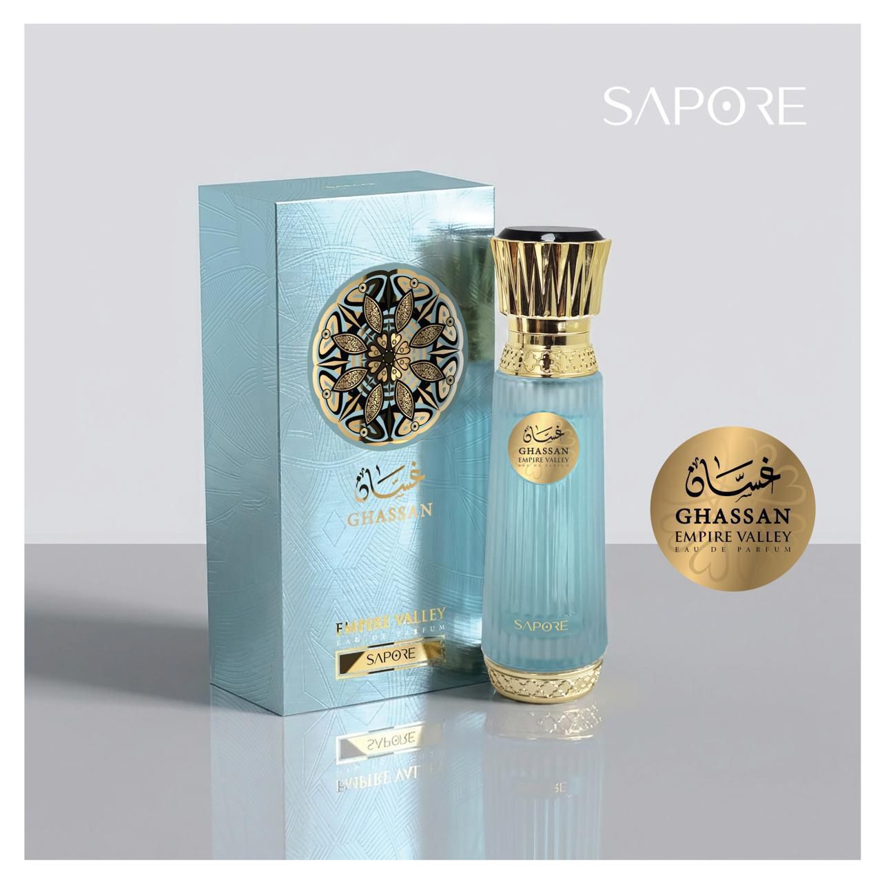 Ghassan Empire Valley by Sapore eau de parfum bottle and box
